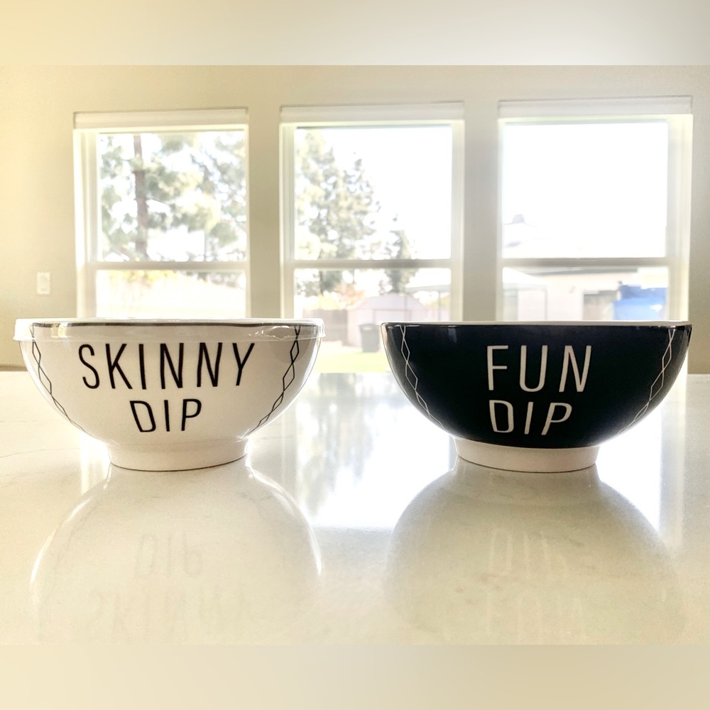 Fun Dip / Skinny Dip Dipping Bowls - Set of 2